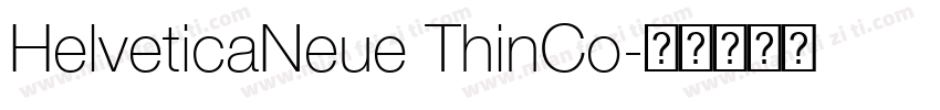 HelveticaNeue ThinCo字体转换